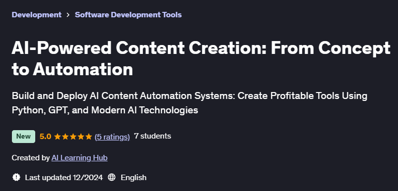 Pictures · Udemy — AI-Powered Content Creation: From Concept to Automation 2024-12