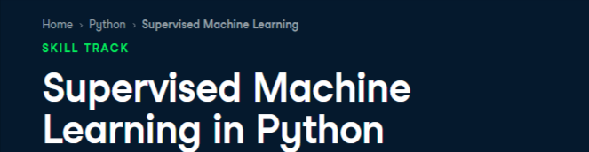 Pictures · Datacamp — Supervised Machine Learning in Python 2024-8