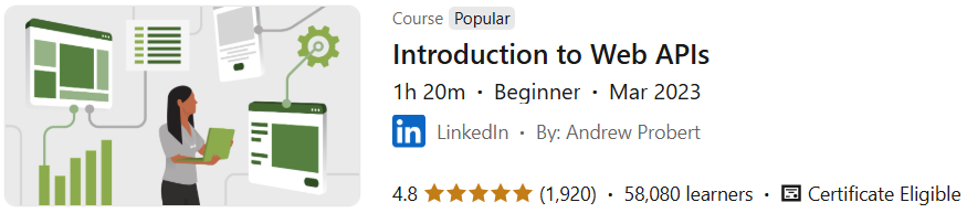 Pictures · LinkedIn — Introduction to Web APIs 2023-3