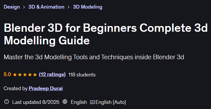 Bilder · Blender 3D für Anfänger Komplett 3D Modellierungsguide 2024-12