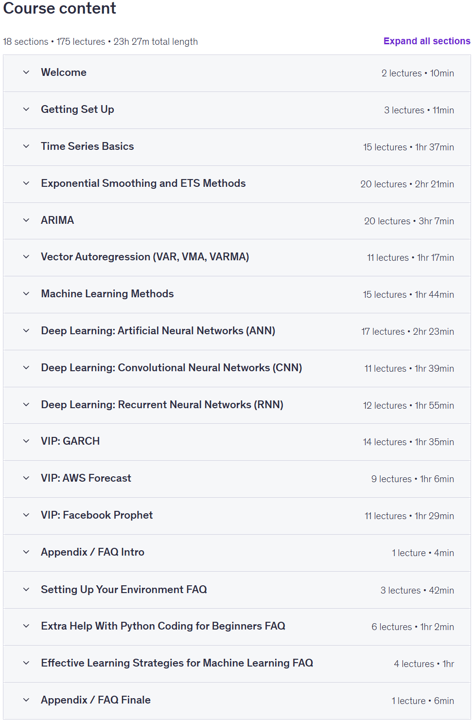 Course topics · Time Series Analysis, Forecasting, and Machine Learning 2025-10