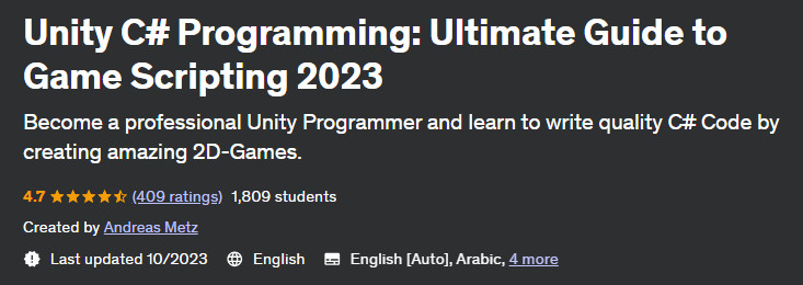 Pictures · Unity C# Programming: Ultimate Guide to Game Scripting 2024 2023-10