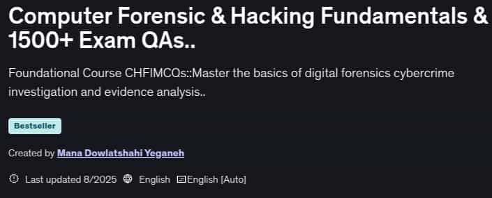 Pictures · Udemy — Computer Forensic & Hacking Fundamentals & 1500+ Exam QAs.. 2025-8