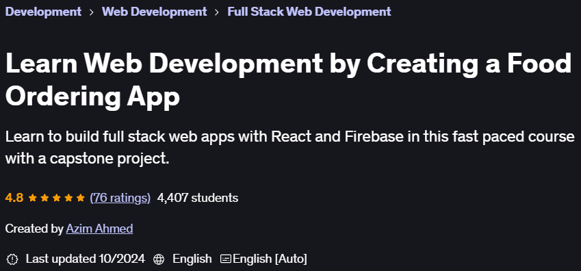 Pictures · Udemy — Learn Web Development by Creating a Food Ordering App 2023-10