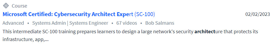画像 · CBTNuggets – Microsoft Certified: サイバーセキュリティアーキテクチャーの専門家(SC-100■オンライントレーニング 2023-2