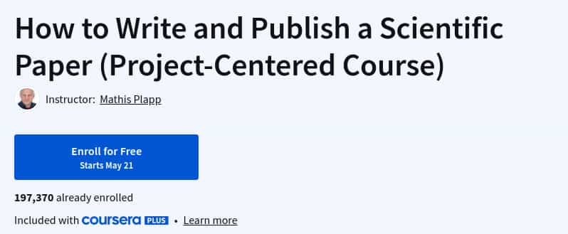 Pictures · Coursera — How to Write and Publish a Scientific Paper (Project-Centered Course) 2025-5