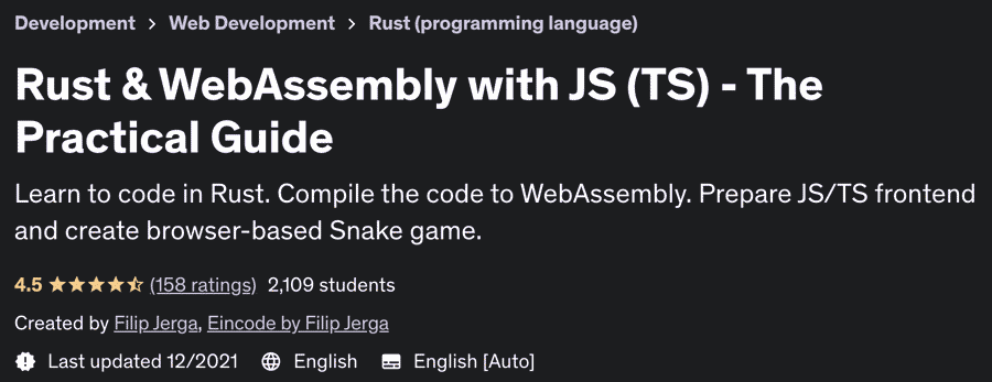 Pictures · Rust & WebAssembly with JS (TS) – The Practical Guide 2021-12