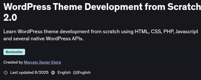 चित्र · WordPress Scratch से विषय विकास 2.0 2025-8