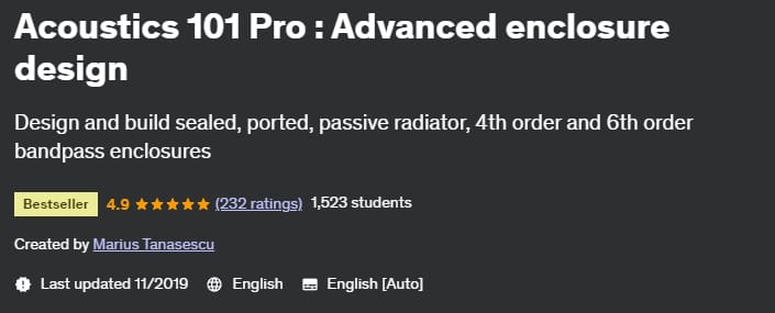 Pictures · Udemy — Acoustics 101 Pro : Advanced enclosure design 2019-11