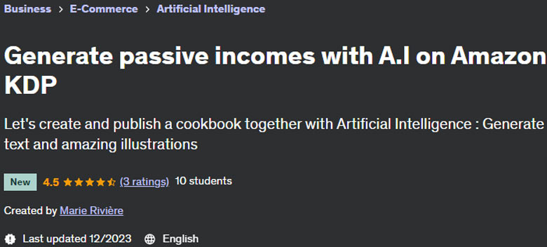 Pictures · Udemy — Generate passive incomes with A.I on Amazon KDP 2024-1