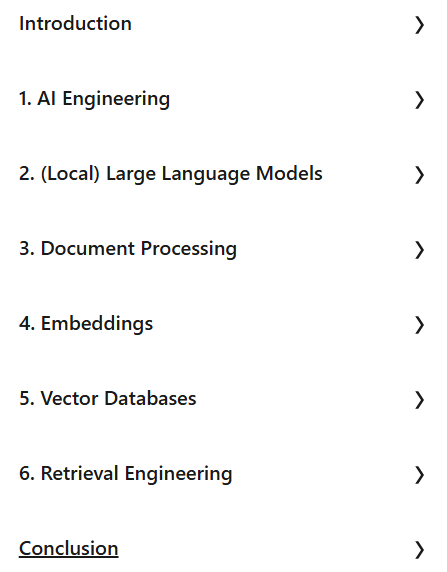 Course topics · LinkedIn — Fundamentals of AI Engineering: Principles and Practical Applications 2025-6