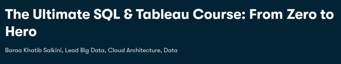 Pictures · The Ultimate SQL & Tableau Course: From Zero to Hero 2024-11