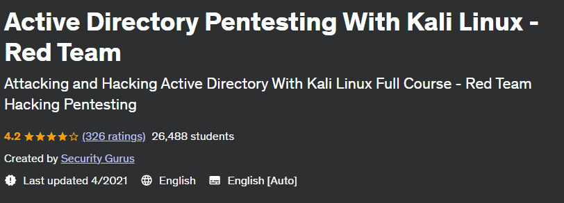 Pictures · Active Directory Pentesting With Kali Linux – Red Team 2022-5