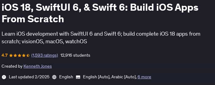 Pictures · Udemy — iOS 18, SwiftUI 6, & Swift 6: Build iOS Apps From Scratch 2025-2