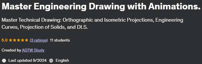 Pictures · Udemy — Master Engineering Drawing with Animations. 2024-8