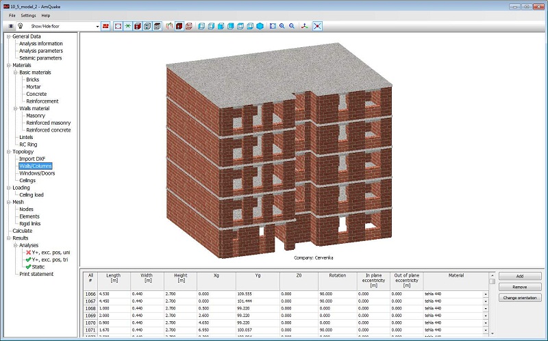 Pictures · ATENA Masonry earthQuake (AmQuake) 3.8.14998