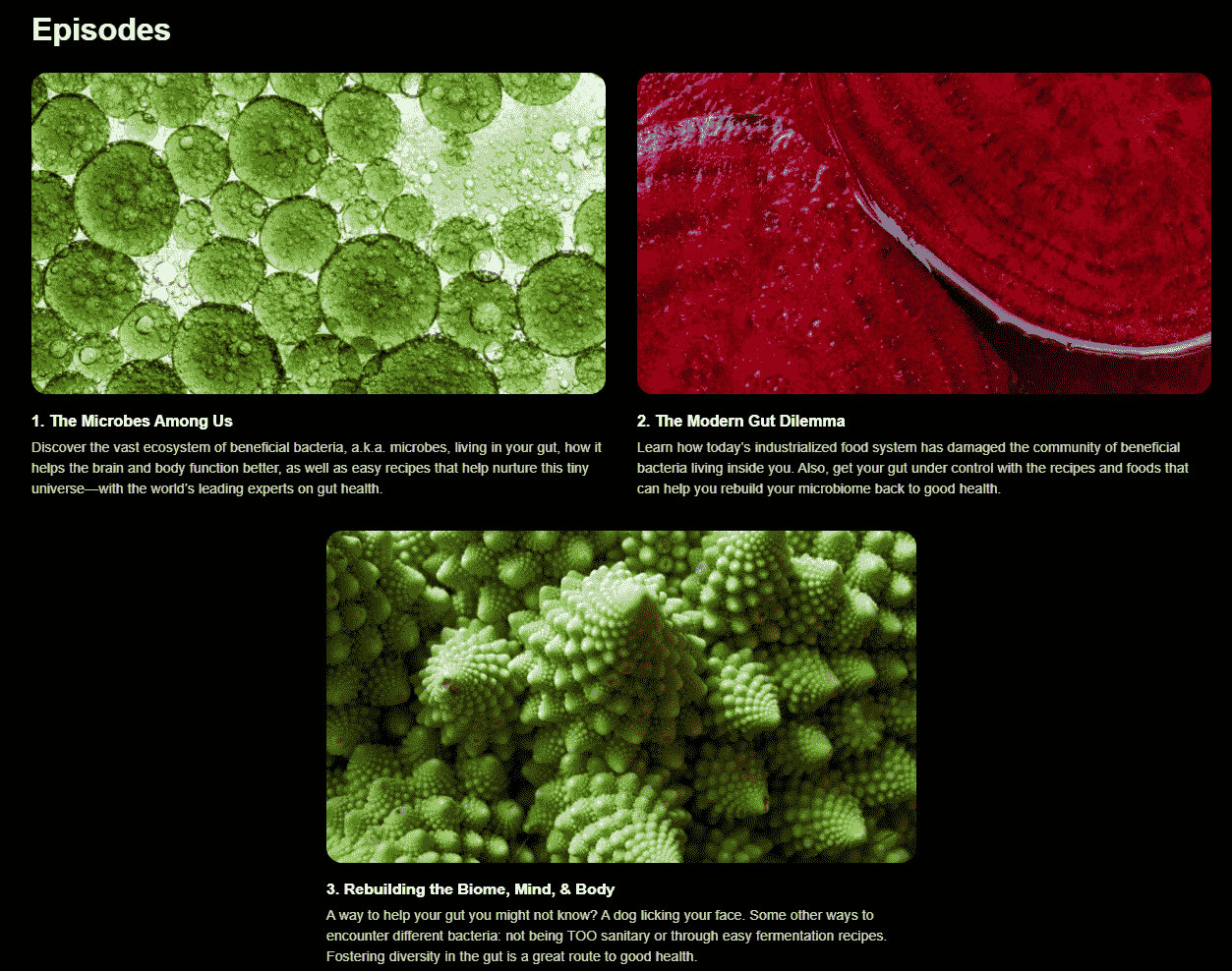 Course topics · MasterClass — Gut Health 2024-1