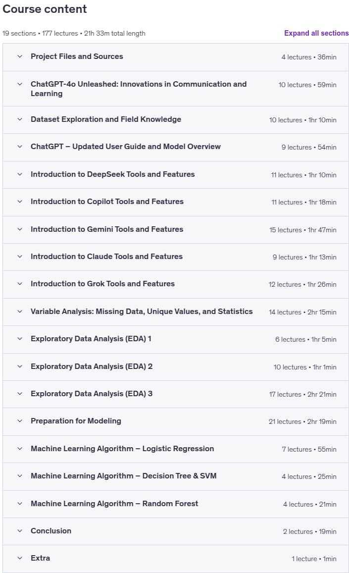 Course topics · Generative AI for Data Analysis and Engineering with ChatGPT 2025-12