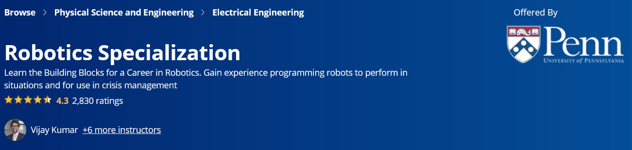 Pictures · Coursera — Robotics Specialization 2022-5