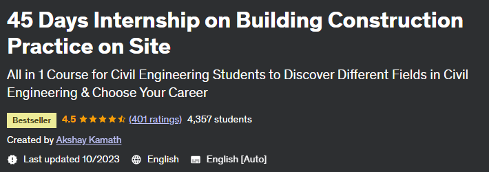Pictures · Udemy — 45 Days Internship on Building Construction Practice on Site 2023-1