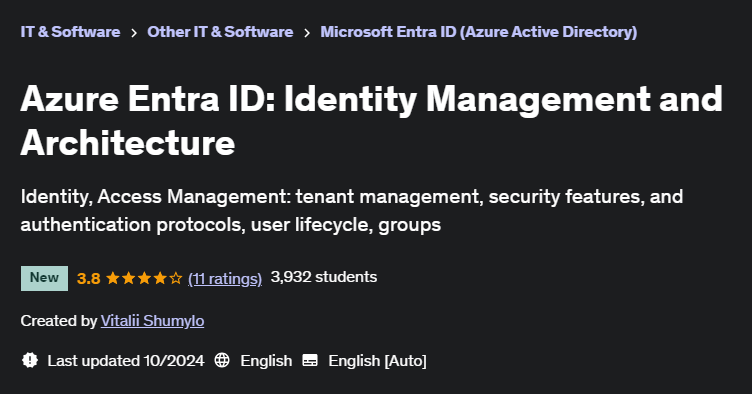 Pictures · Azure Entra ID: Identity Management and Architecture 2024-10