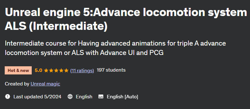 Pictures · Unreal engine 5:Advance locomotion system ALS (Intermediate) 2024-5