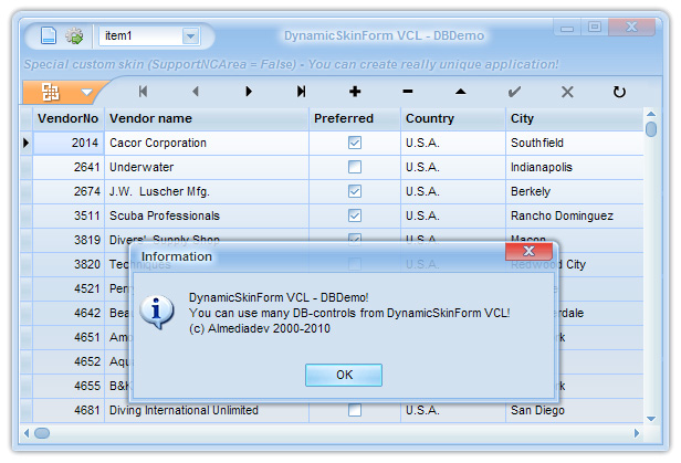 Pictures · Almediadev DynamicSkinForm VCL 14.30 for D5-11 Alexandria