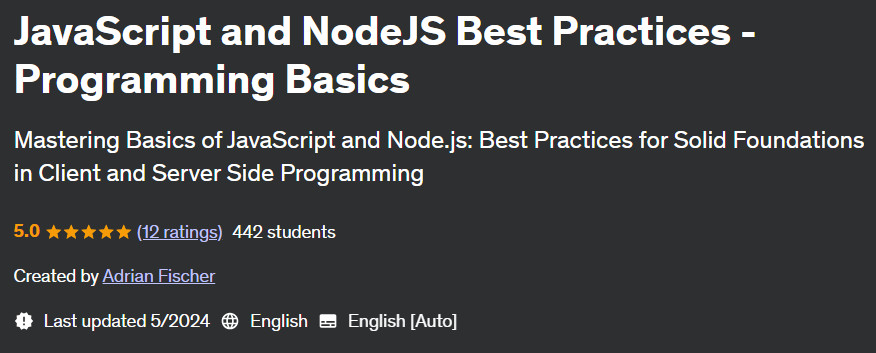Pictures · JavaScript and NodeJS Best Practices – Programming Basics 2024-5