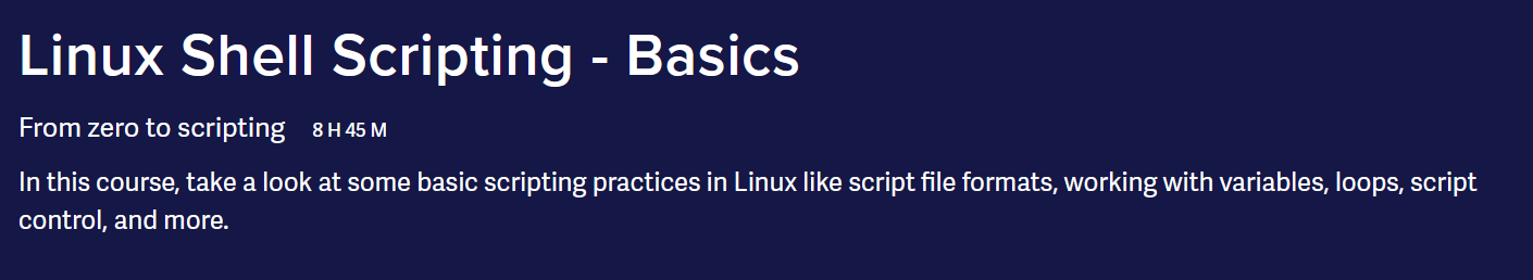 Pictures · ITProTV — Linux Shell Scripting – Basics 2022-9
