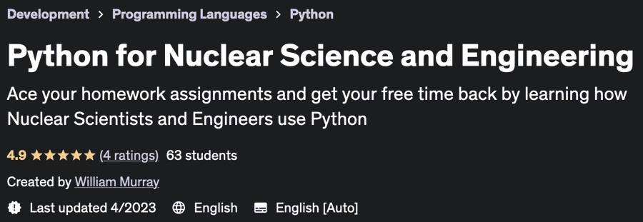 Pictures · Udemy — Python for Nuclear Science and Engineering 2023-1