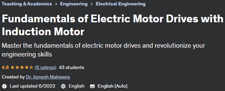 Pictures · Udemy — Fundamentals of Electric Motor Drives with Induction Motor 2023-4