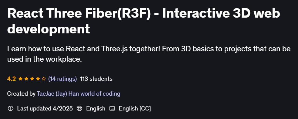 Bilder · React Three Fiber (R3F) – Interaktive 3D-Webentwicklung 2025-4