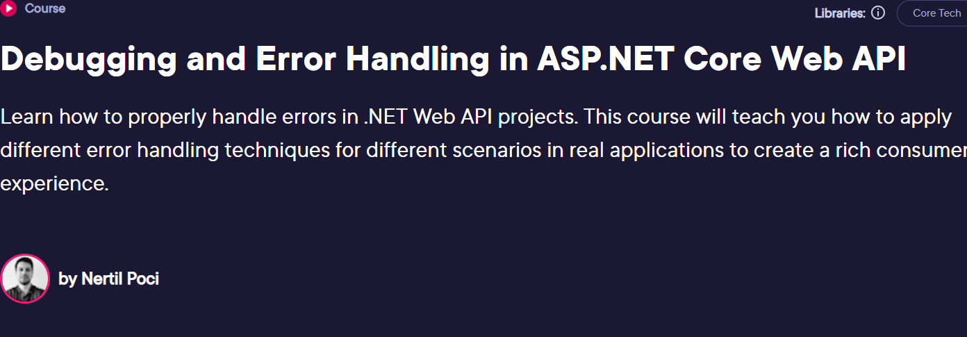 画像 · デビューとエラー処理 ASP.NET コアウェブ API 2022-5