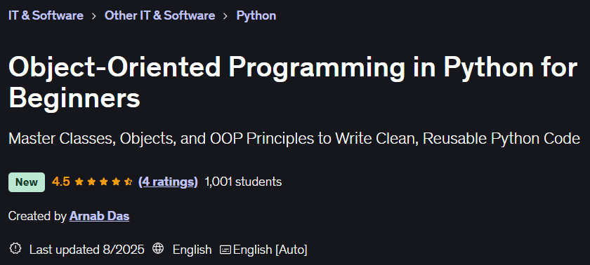 Pictures · Udemy — Object-Oriented Programming in Python for Beginners 2025-8