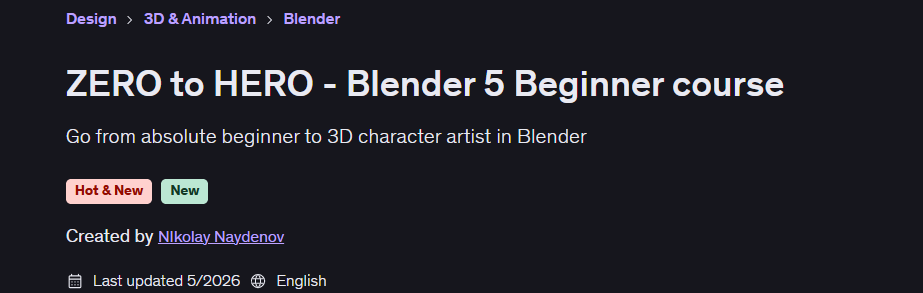 Pictures · Udemy — ZERO to HERO – Blender 5 Beginner course 2026-5