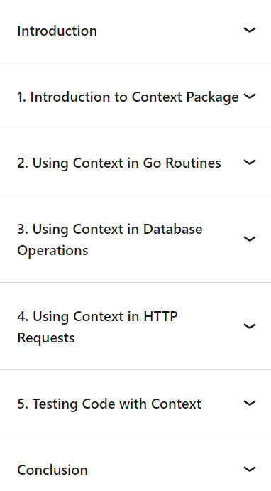 Course topics · Context Package In Go Lang 2024-7