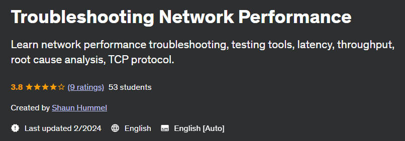 Pictures · Udemy — Troubleshooting Network Performance 2024-2