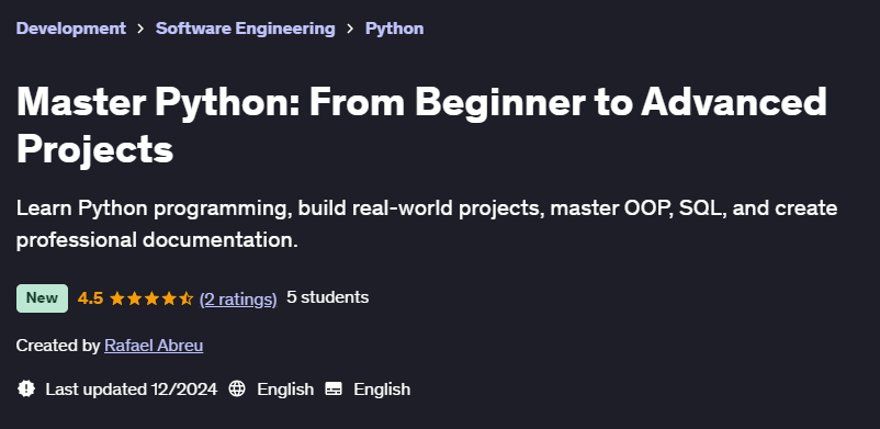 Pictures · Udemy — Master Python: From Beginner to Advanced Projects 2024-12
