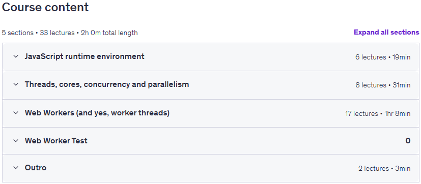 Sujets du cours · JavaScript Web Workers Visualised – Course de Crash 2026-2