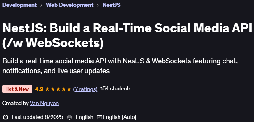 Pictures · Udemy — NestJS: Build a Real-Time Social Media API (/w WebSockets) 2025-6