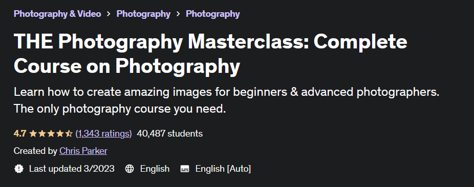 Pictures · Udemy — THE Photography Masterclass: Complete Course on Photography 2023-3