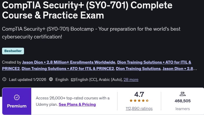Pictures · CompTIA Security+ (SY0-701) Complete Course & Practice Exam 2026-1