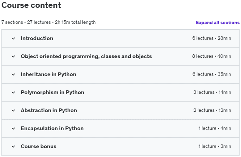 Course topics · Object Oriented Programming using Python + Pycharm Hands-on 2021-9