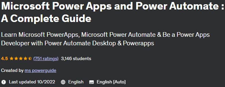 Pictures · Udemy — Microsoft Power Apps and Power Automate : A Complete Guide 2022-1