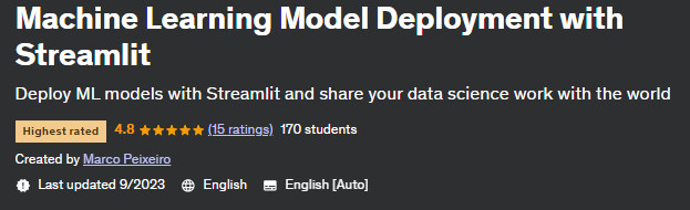 Pictures · Udemy — Machine Learning Model Deployment with Streamlit 2023-9