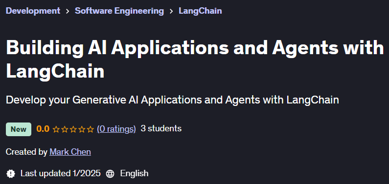 Pictures · Udemy — Building AI Applications and Agents with LangChain 2025-1