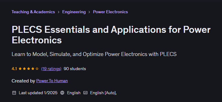 图片 · PLECS Power Electronics 的基本和应用 2025-1