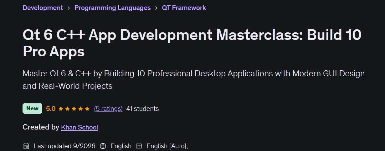 Pictures · Qt 6 C++ App Development Masterclass: Build 10 Pro Apps 2026-9