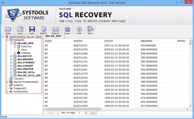 Imágenes · SysTools SQL Recuperación 13.8 • Gestión de recuperación 7.1