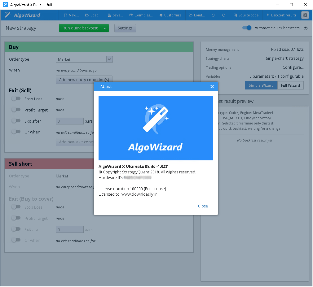 Pictures · StrategyQuant X Ultimate Build 133 Windows/Liunx/macOS
